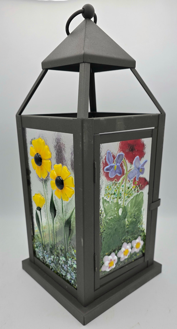 Lantern with Botanical Panels by Kathy Kollenburn