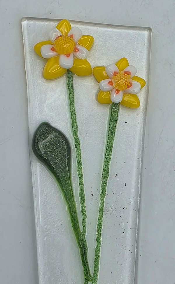 Plant Stake-Yellow Columbine by Kathy Kollenburn