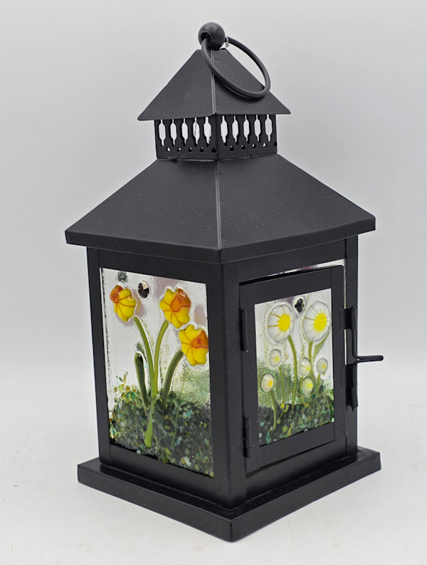 Lantern with Botanical Panels by Kathy Kollenburn