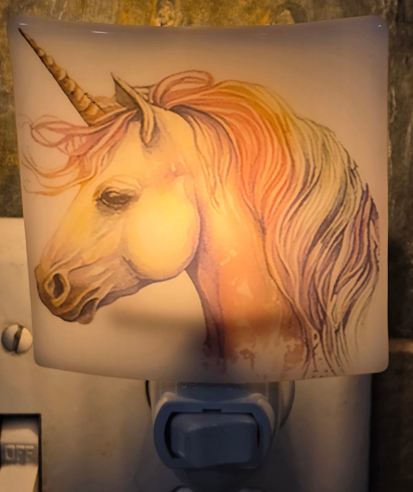 Nightlight-Unicorn Head by Kathy Kollenburn