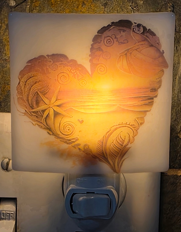 Nightlight-Beach Heart Love by Kathy Kollenburn