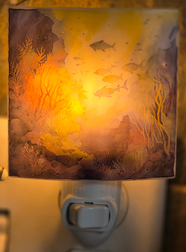 Nightlight-Undersea Scene by Kathy Kollenburn