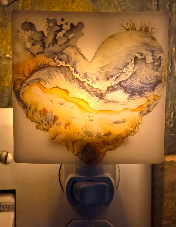 Nightlight-Blue Beach Love by Kathy Kollenburn