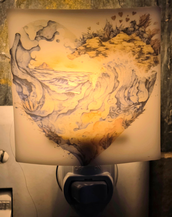 Nightlight-Blue Beach Love by Kathy Kollenburn