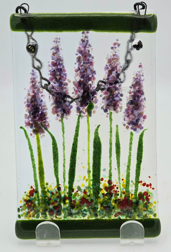 Garden Hanger-Lavender on Irid by Kathy Kollenburn