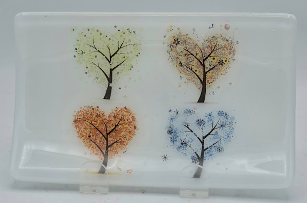 Tray with 4 Seasons by Kathy Kollenburn