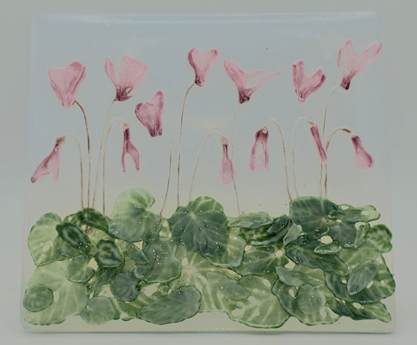 Stand-Up, Cyclamen Panel by Kathy Kollenburn, Image 1.