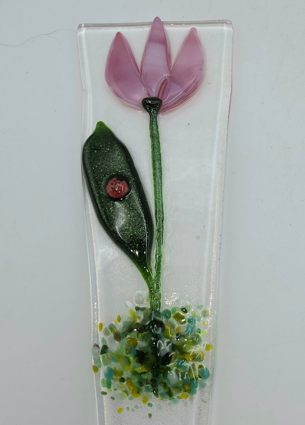 Plant Stake-Mauve Tulip by Kathy Kollenburn, Image 4.