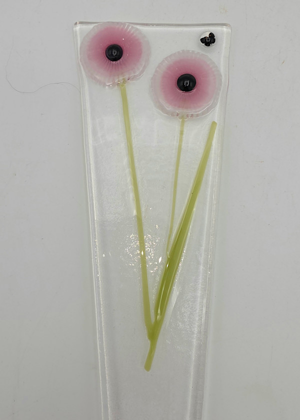 Plant Stake-Pink Flowers by Kathy Kollenburn, Image 3.