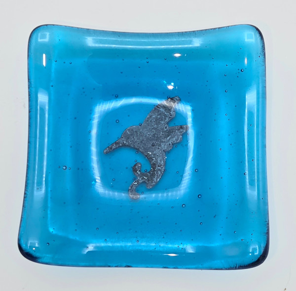 Trinket Dish-Copper Hummingbird on Turquoise by Kathy Kollenburn, Image 7.