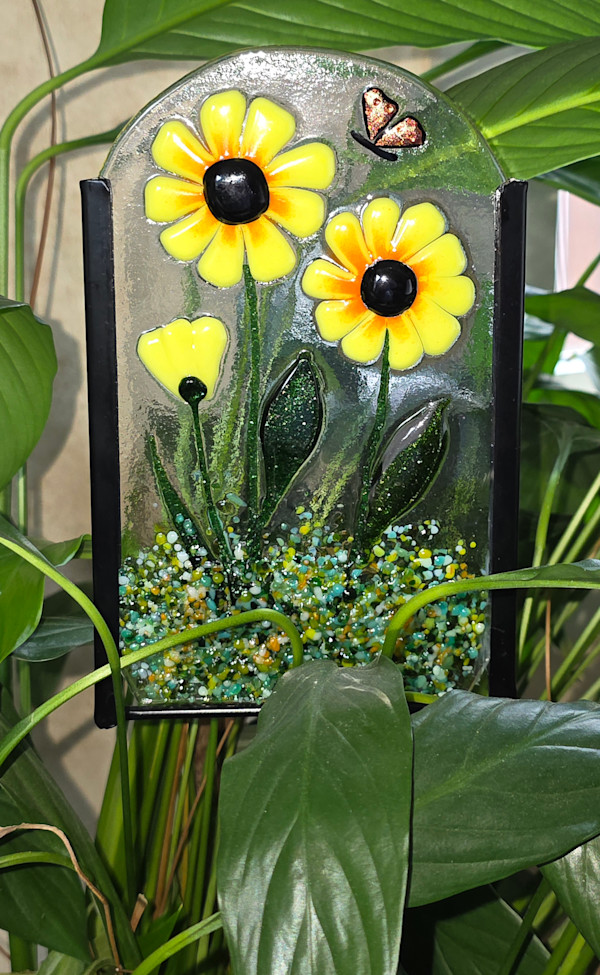 Garden Stake-Yellow Daisies by Kathy Kollenburn, Image 10.