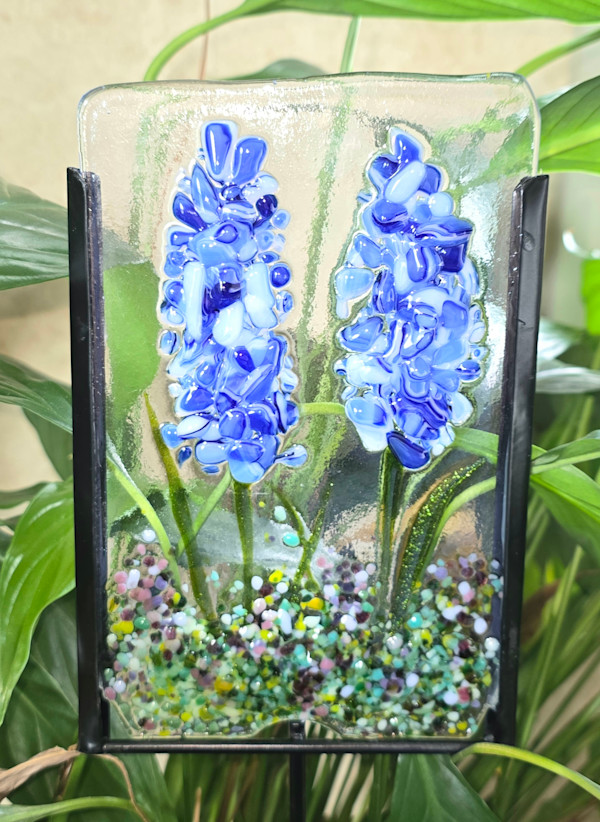 Garden Stake-Blue/White Delphinium by Kathy Kollenburn, Image 7.