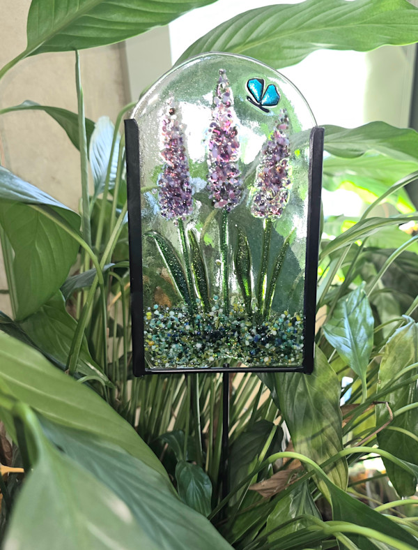 Garden Stake-Lavender with Butterfly by Kathy Kollenburn, Image 7.