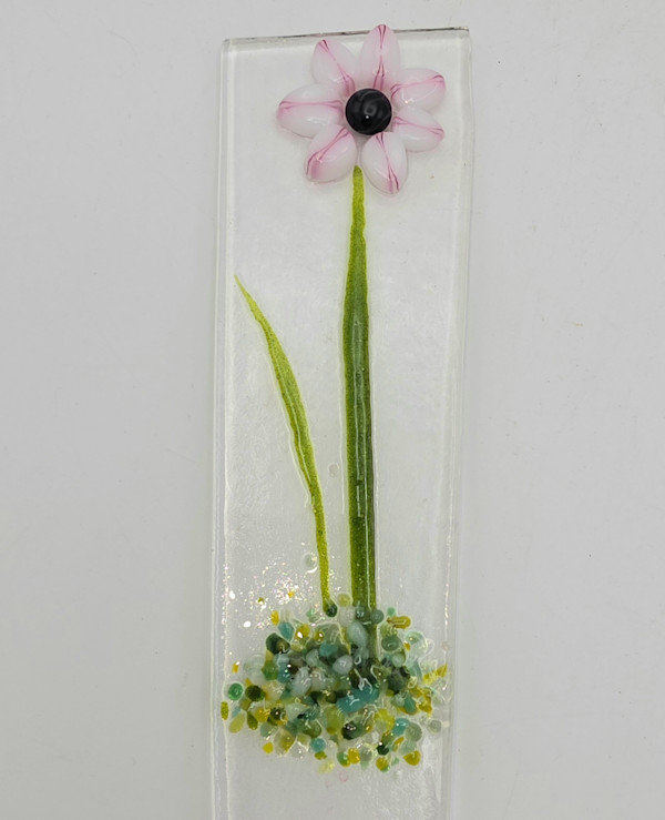 Plant Stake-Pink/White Star Flower by Kathy Kollenburn, Image 2.