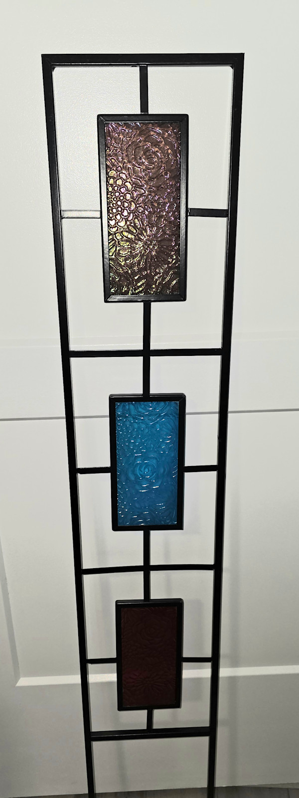 Trellis-with Colored Impressed Botanical Panels by Kathy Kollenburn, Image 5.