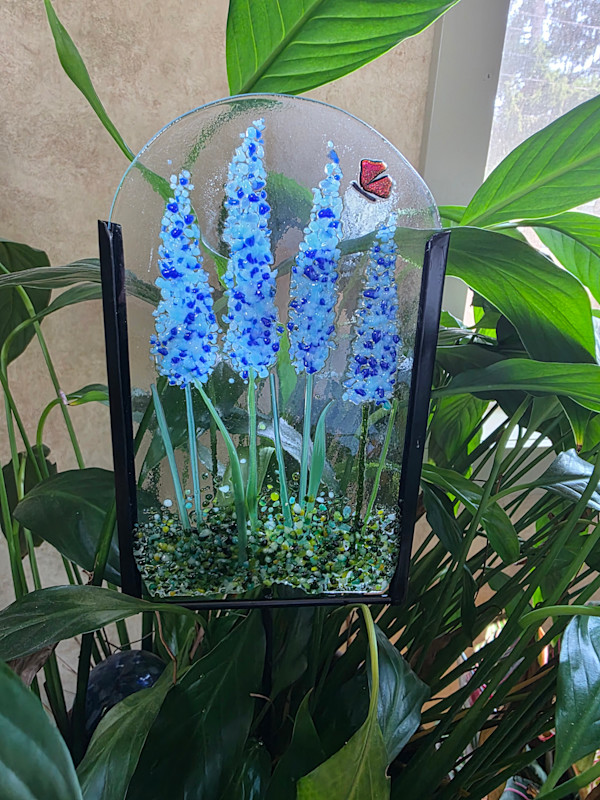 Garden Stake-Blue Spires by Kathy Kollenburn, Image 6.