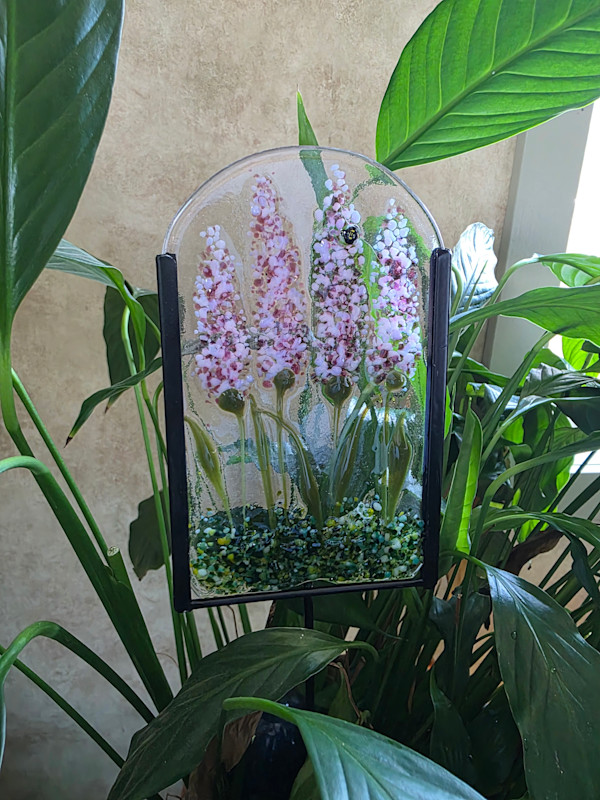Garden Stake-Pink Spire Flowers by Kathy Kollenburn, Image 2.