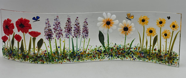 Garden Curve-Poppies, Lavender, Daisies, Poms by Kathy Kollenburn, Image 11.