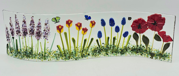 Garden Curve-Lavender, Tulips, Delphiniums, Poppies by Kathy Kollenburn, Image 8.