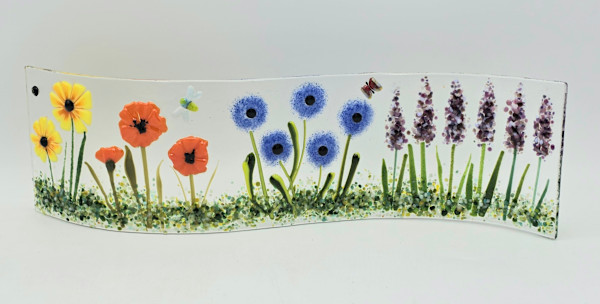 Garden Curve-Daisies, Poppies, Dahlias, Lavender by Kathy Kollenburn, Image 12.