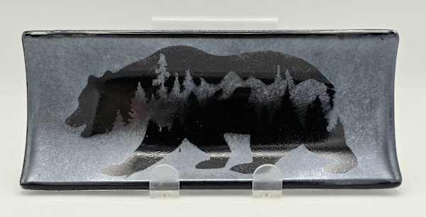 Tray with Forest Bear by Kathy Kollenburn, Image 3.