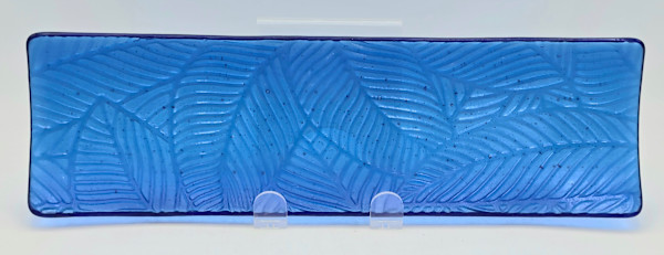 Long Tray-Leaves Impressed into Sky Blue by Kathy Kollenburn, Image 5.