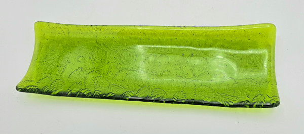 Long Tray-Pinecones and Pine Needles Impressed in Spring Green by Kathy Kollenburn, Image 2.