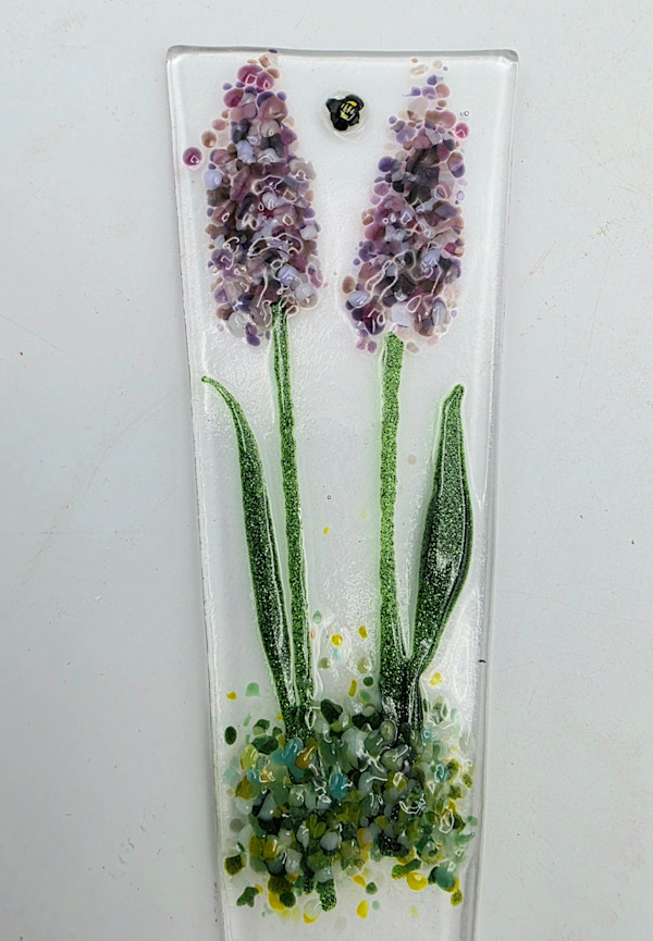 Plant Stake-Double Lavender with Bee by Kathy Kollenburn, Image 8.