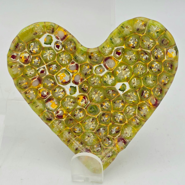 Heart Dish=Greens with Reds by Kathy Kollenburn, Image 9.