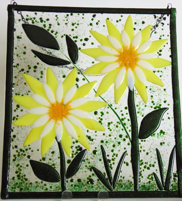 Garden Hanger-Double Sunflowers by Kathy Kollenburn