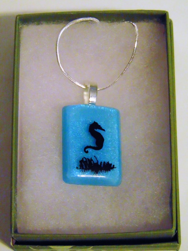 Necklace with Seahorse by Kathy Kollenburn