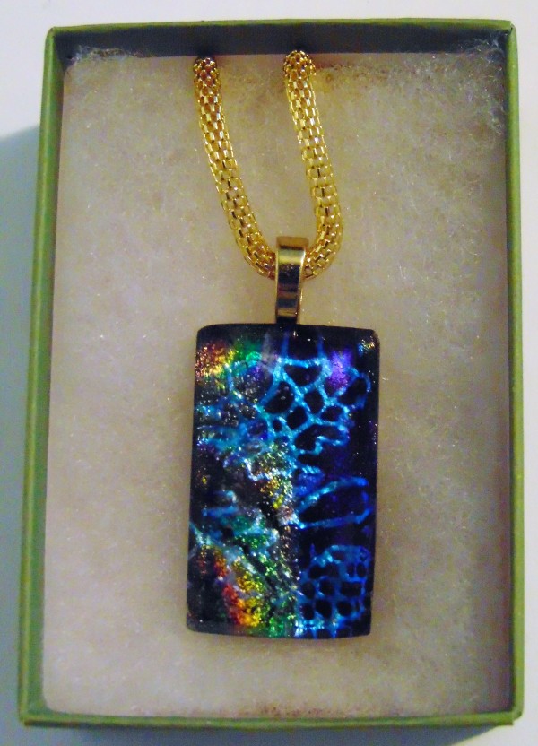 Necklace-Etched Dichroic by Kathy Kollenburn