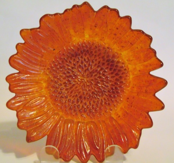 Sunflower Dish-Golden by Kathy Kollenburn