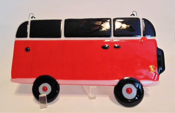 VW Van-Red by Kathy Kollenburn