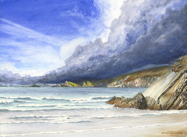 April Showers (Newgale) by Barry Woodman