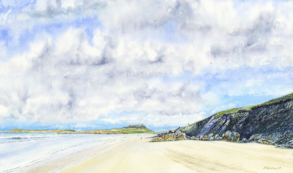 Distant Carn Llydi by Barry Woodman