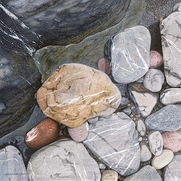 Pebble and Rock Study by Graham Brace