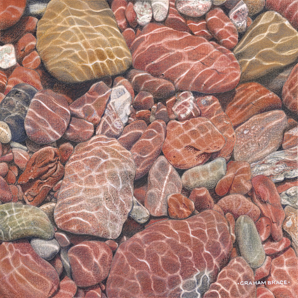 Pebbles in a Stream by Graham Brace