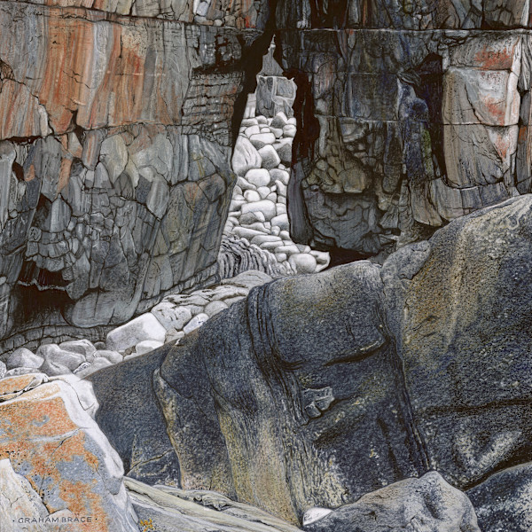 Rock Chaos, St Govan's by Graham Brace