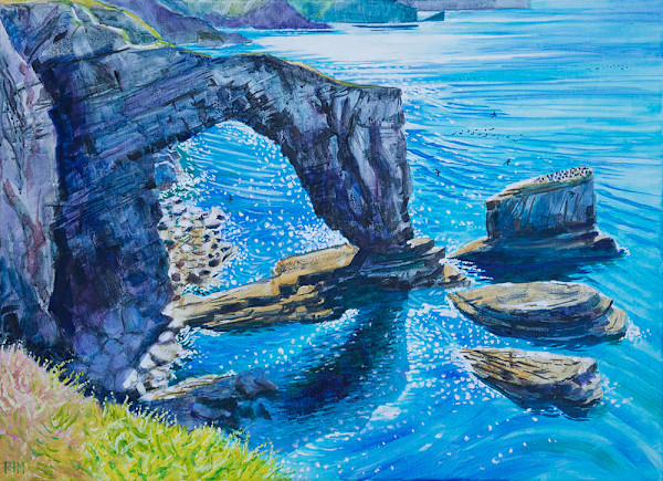 Green Bridge, Blue Sea by Philippa Mitchell, Image 1.