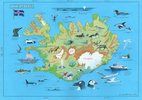 Iceland Chart by Ian Bullock