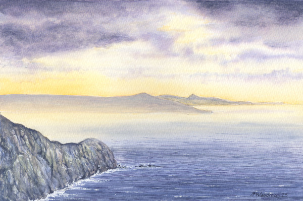 Looking Back from Pwll Deri by Barry Woodman