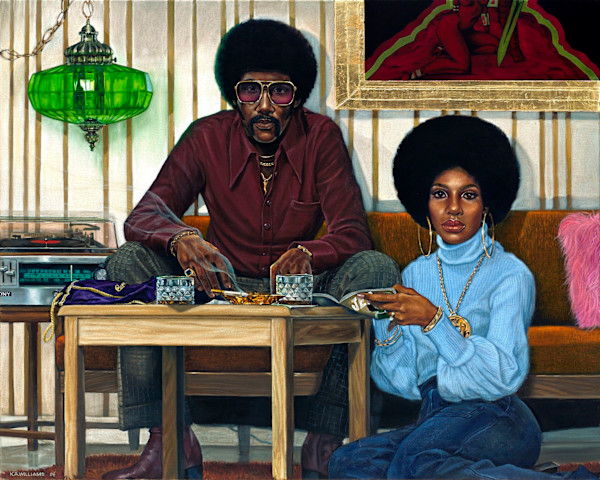 Boogie Wonderland - Embellished Giclee on Canvas / 25 by KEVIN A. WILLIAMS, Image 1.