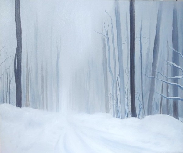 Variegated Forest in Winter by Artist: Sandra Mucha
