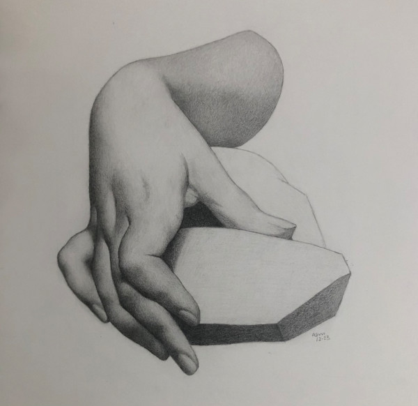 Bargue Plate—Hand by Amy Mills, Image 1.