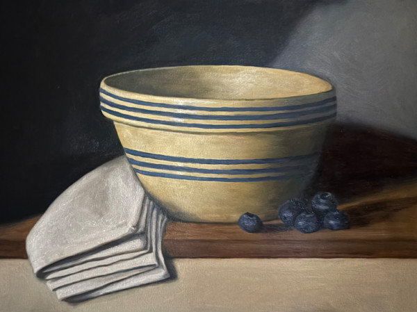 Blueberries & Bowl by Amy Mills, Image 1.