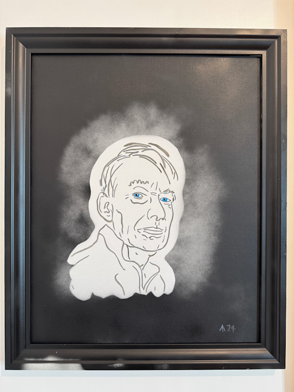Self Portrait with Blue Eyes by Martin Briggs