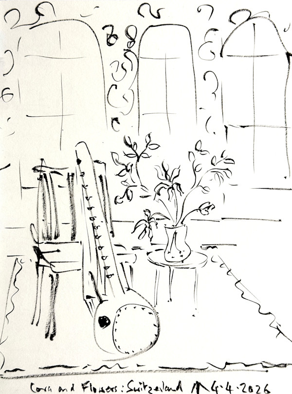Cora and Flowers: Switzerland by Martin Briggs, Image 1.