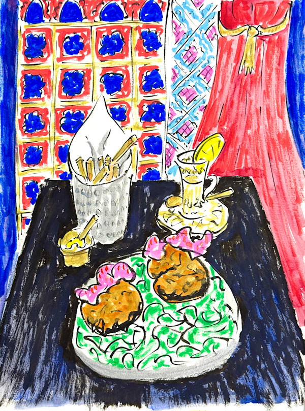 Blue Man Lunch by Martin Briggs, Image 1.