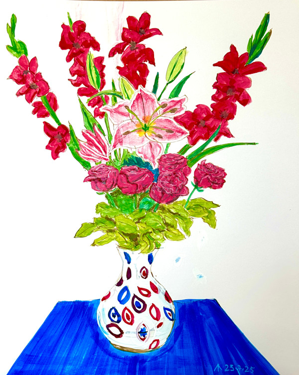 Flowers in the Murano Vase by Martin Briggs
